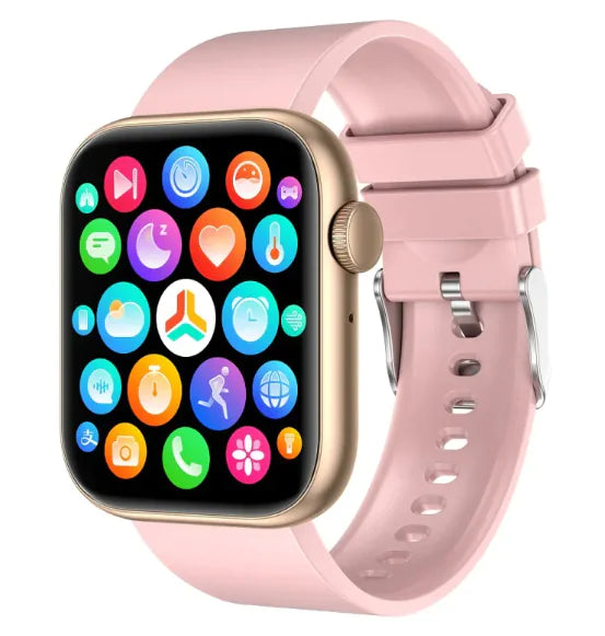 QX7 Smart Watch with Body Temperature Measurement, Bluetooth Calling & SOS, 1.85" Touchscreen - Multiple Colors
