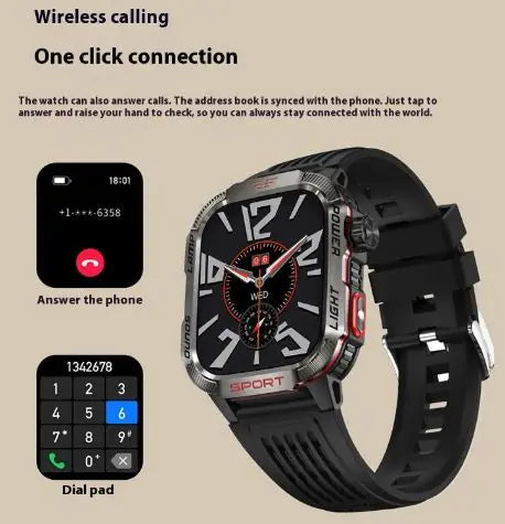 HT29 Smart Bluetooth Watch with Heart Rate, Blood Pressure, and Health Monitoring
