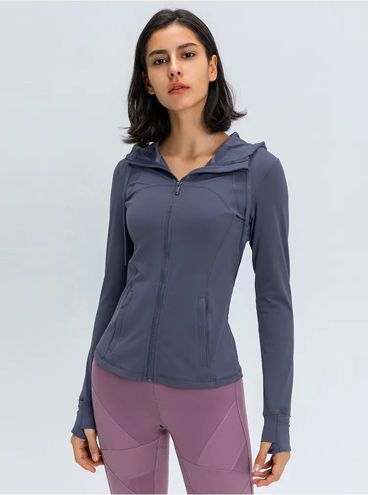 2020 Women's Sports Hooded Jacket for Running & Yoga
