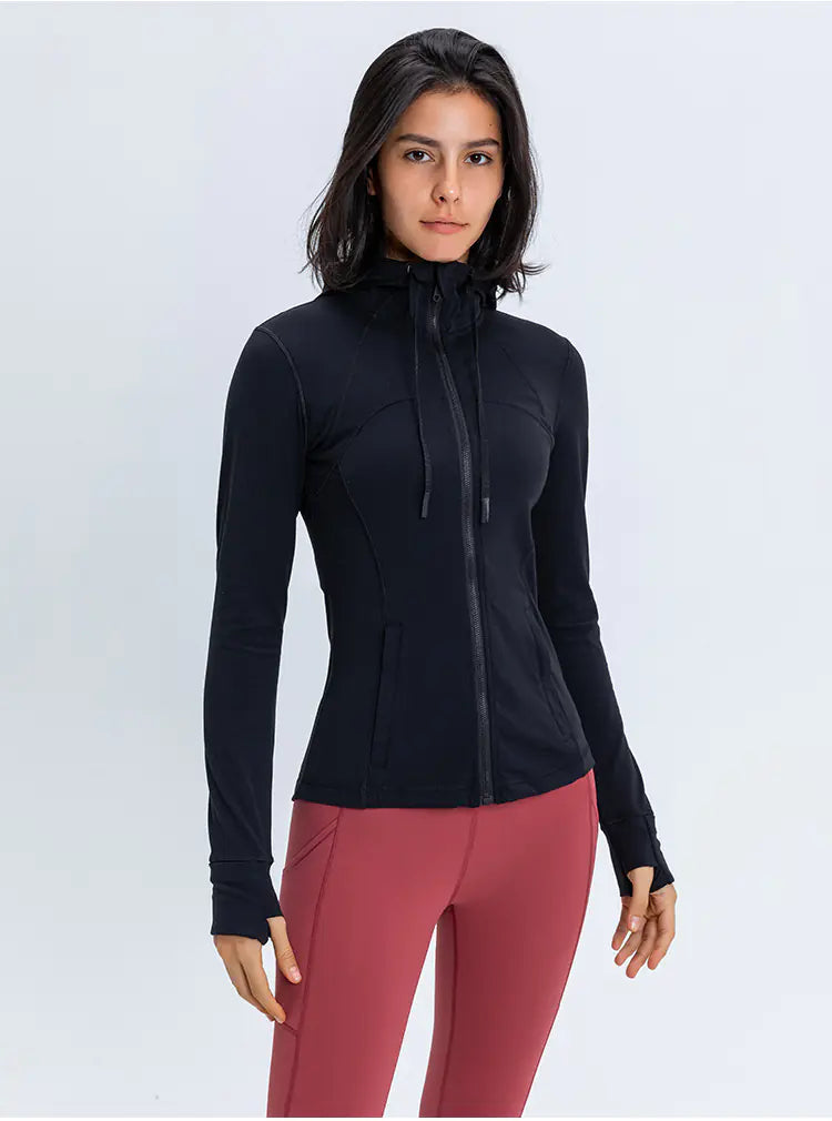 2020 Women's Sports Hooded Jacket for Running & Yoga