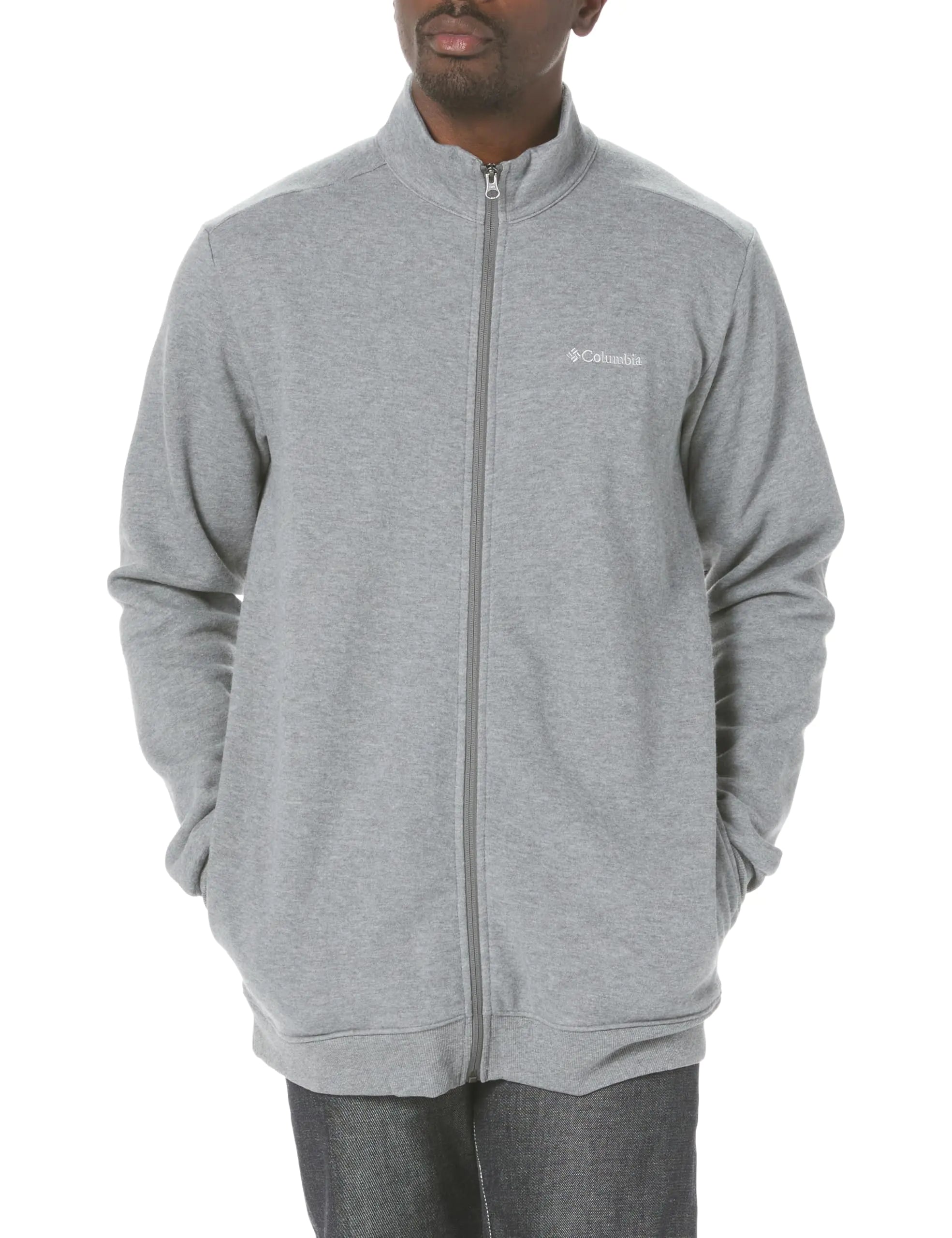 Columbia Mens Hart Mountain Full Zip Charcoal Heather X-Small