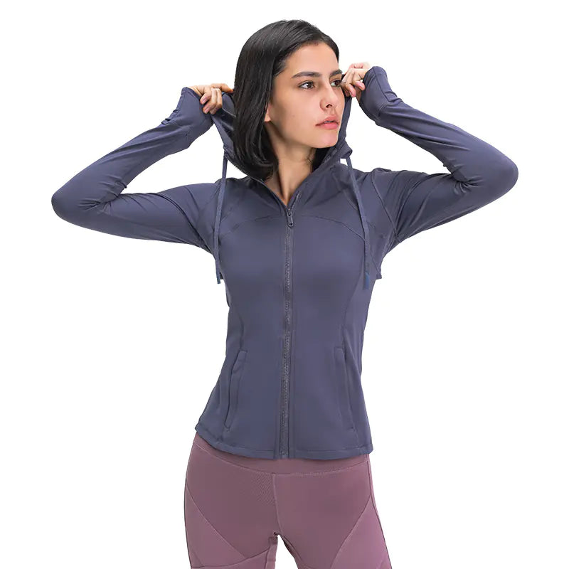 2020 Women's Sports Hooded Jacket for Running & Yoga