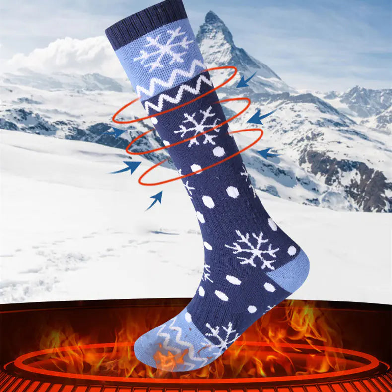 USB Heated Socks for Outdoor Skiing
