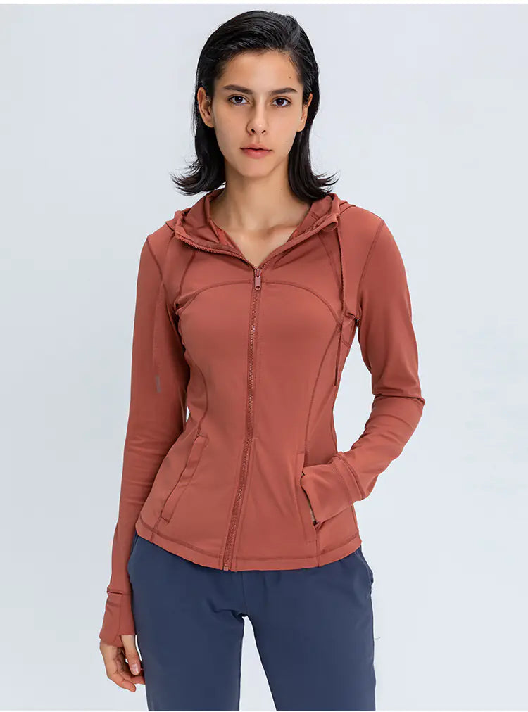 2020 Women's Sports Hooded Jacket for Running & Yoga