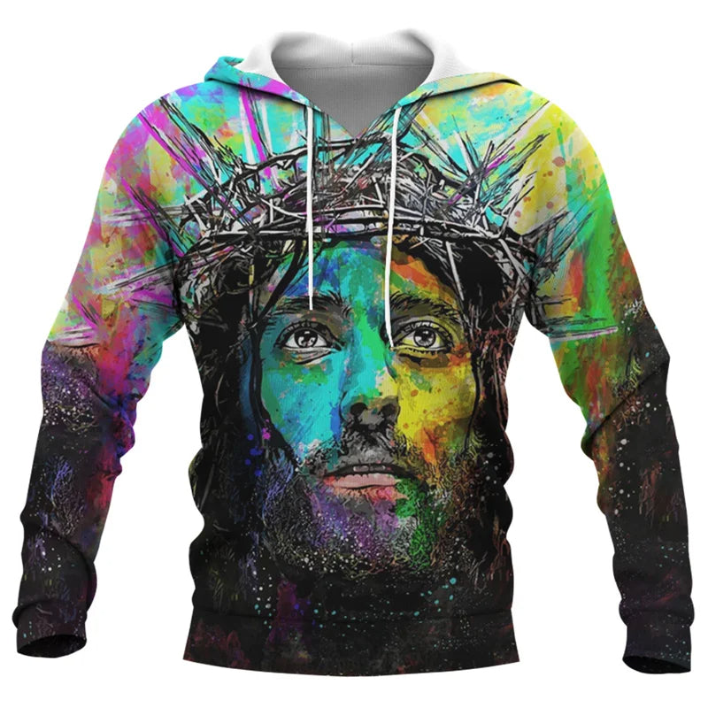 Jesus Amen 3D Hoodie for Men and Women Harajuku Fashion