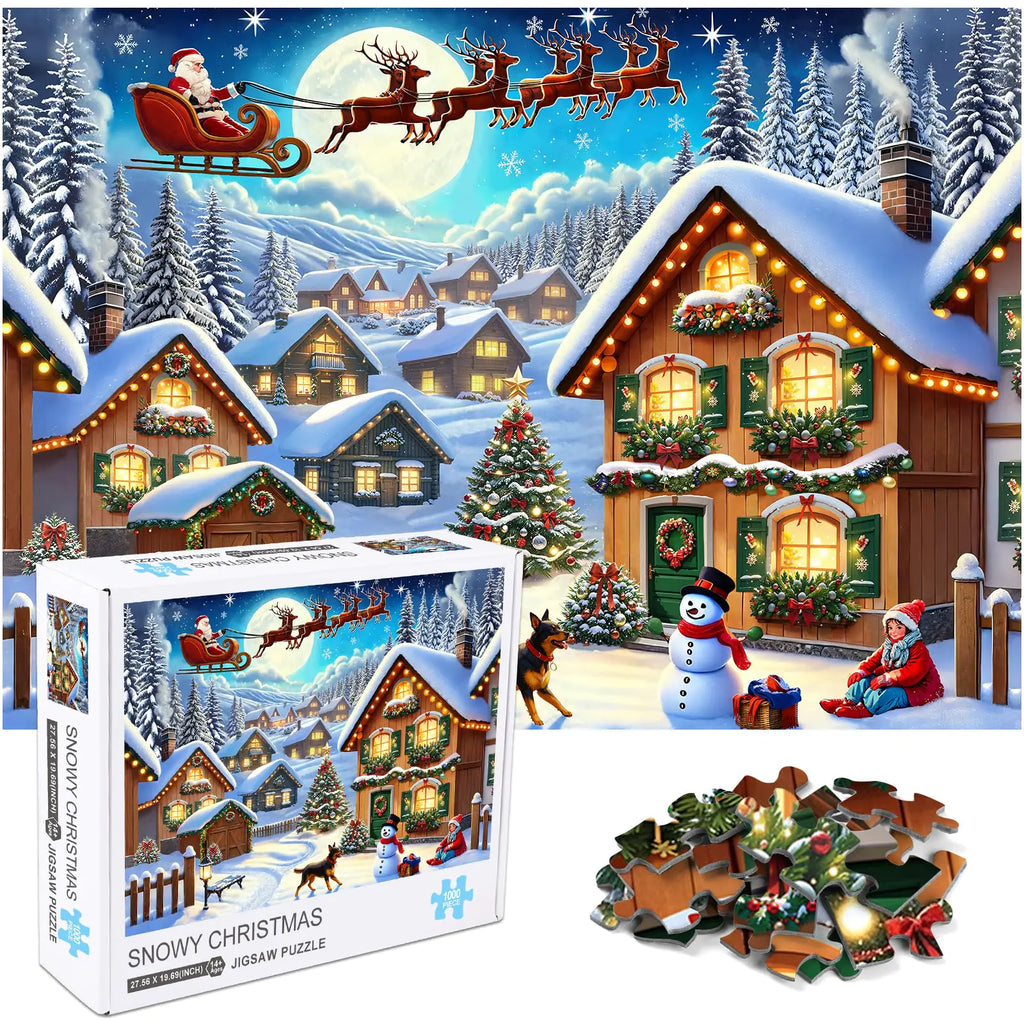 1000 Pieces Winter Snow Landscape Puzzle