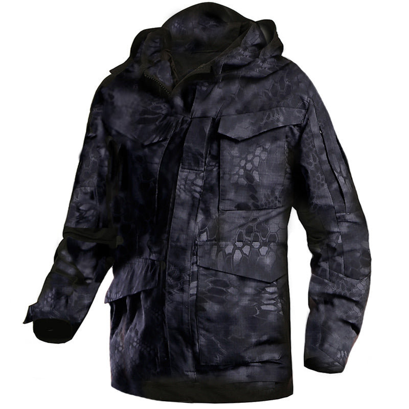 Men's Tactical Windbreaker M65 Jacket in Army Green
