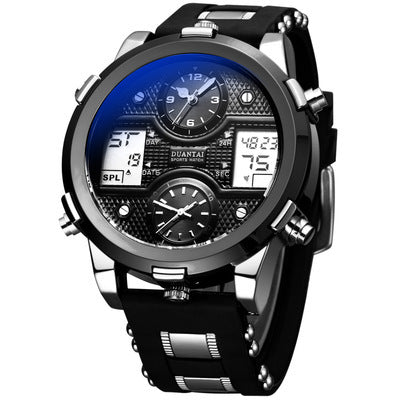 Dual Movement Night Glow Multifunctional Sports Watch