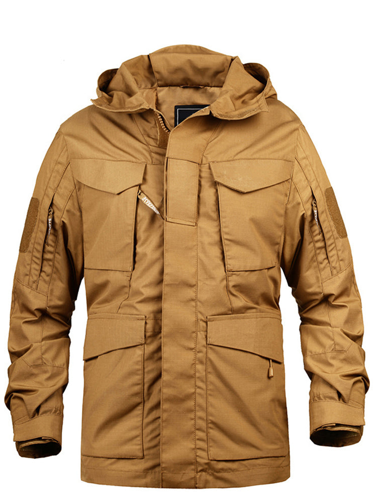 Men's Tactical Windbreaker M65 Jacket in Army Green