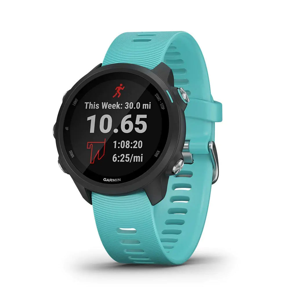 Garmin Forerunner 245 Music GPS Running Smartwatch with Music and Advanced Dynamics Aqua (Renewed)