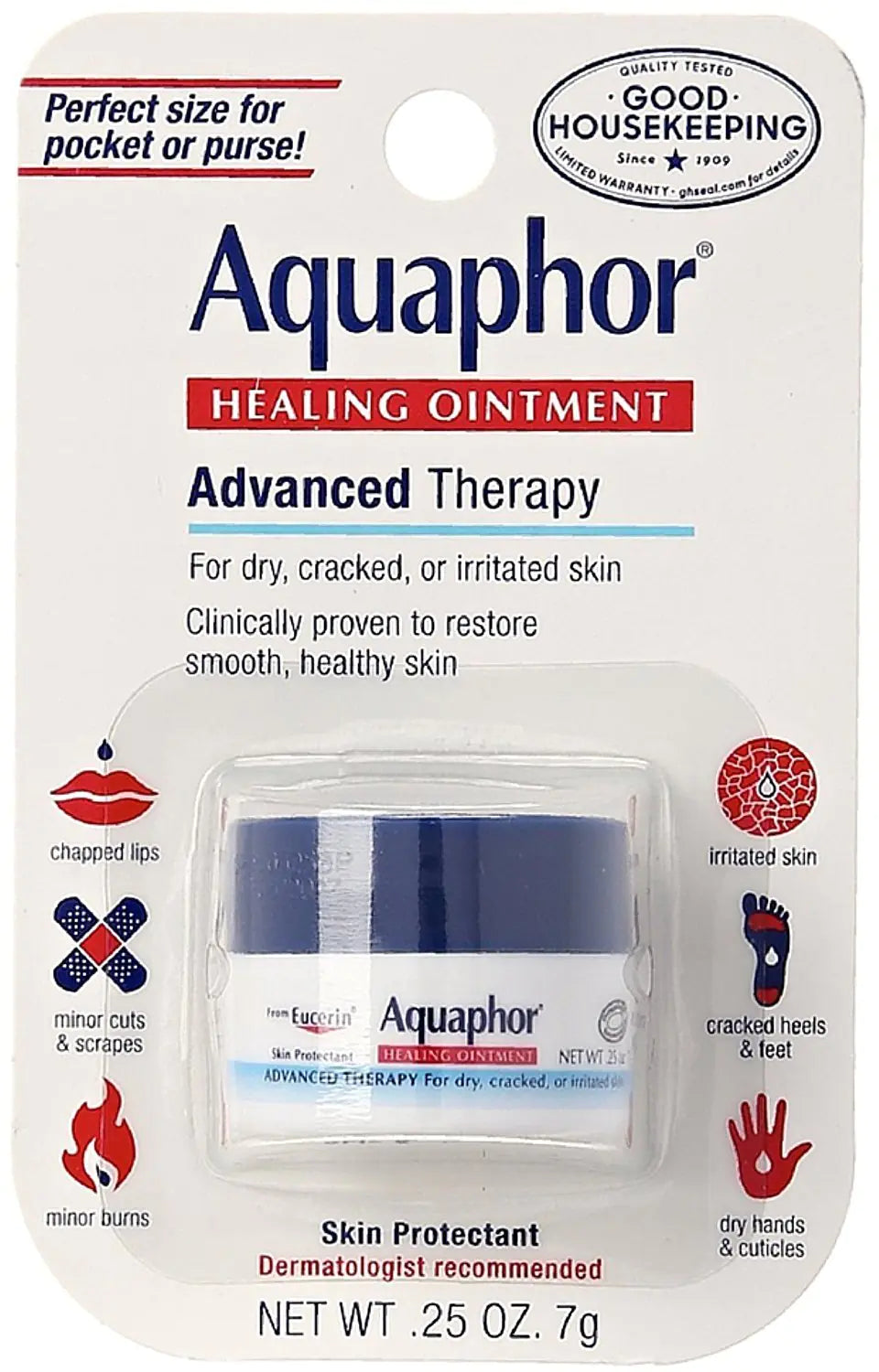 Aquaphor Healing Ointment Advanced Therapy Skin Protectant 0.25 oz (Pack of 6)
