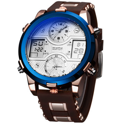 Dual Movement Night Glow Multifunctional Sports Watch