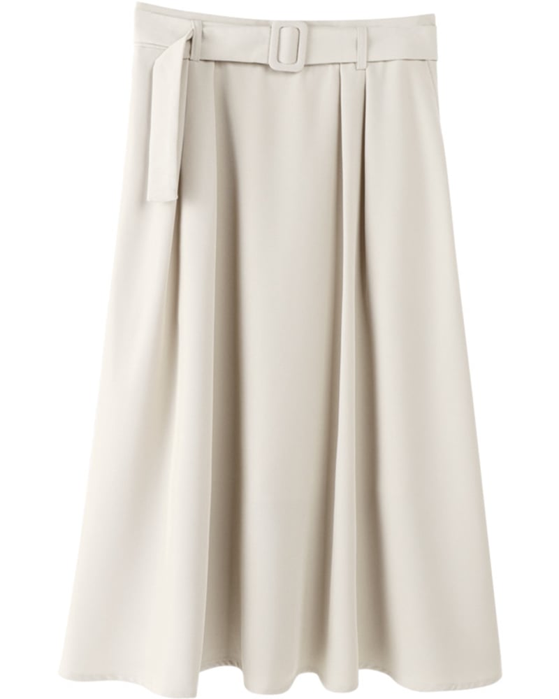 High Waist A-line Mid-length Chiffon Mermaid Skirt