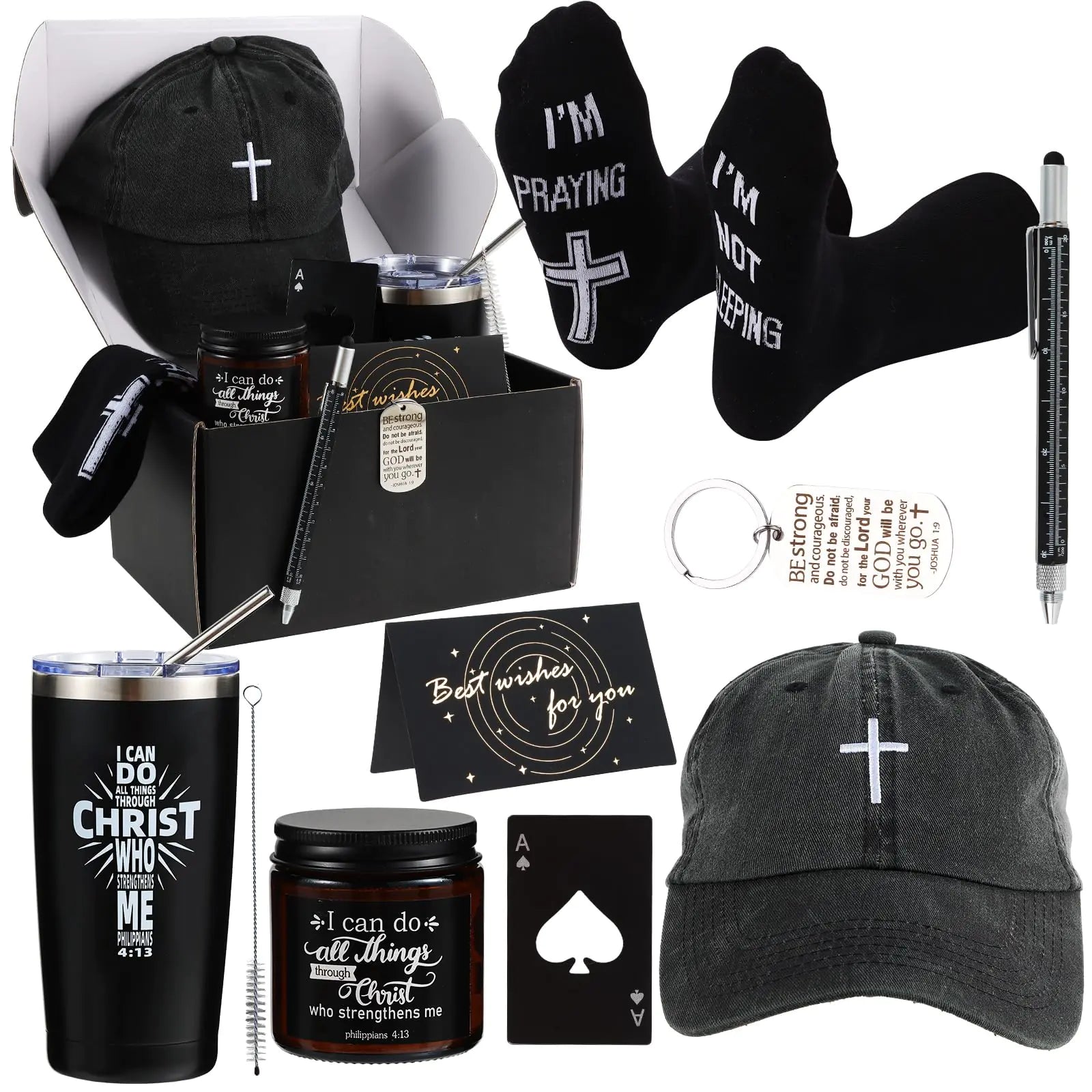 9 Pcs Christian Gift set for Men- fathers, brothers and co-workers
