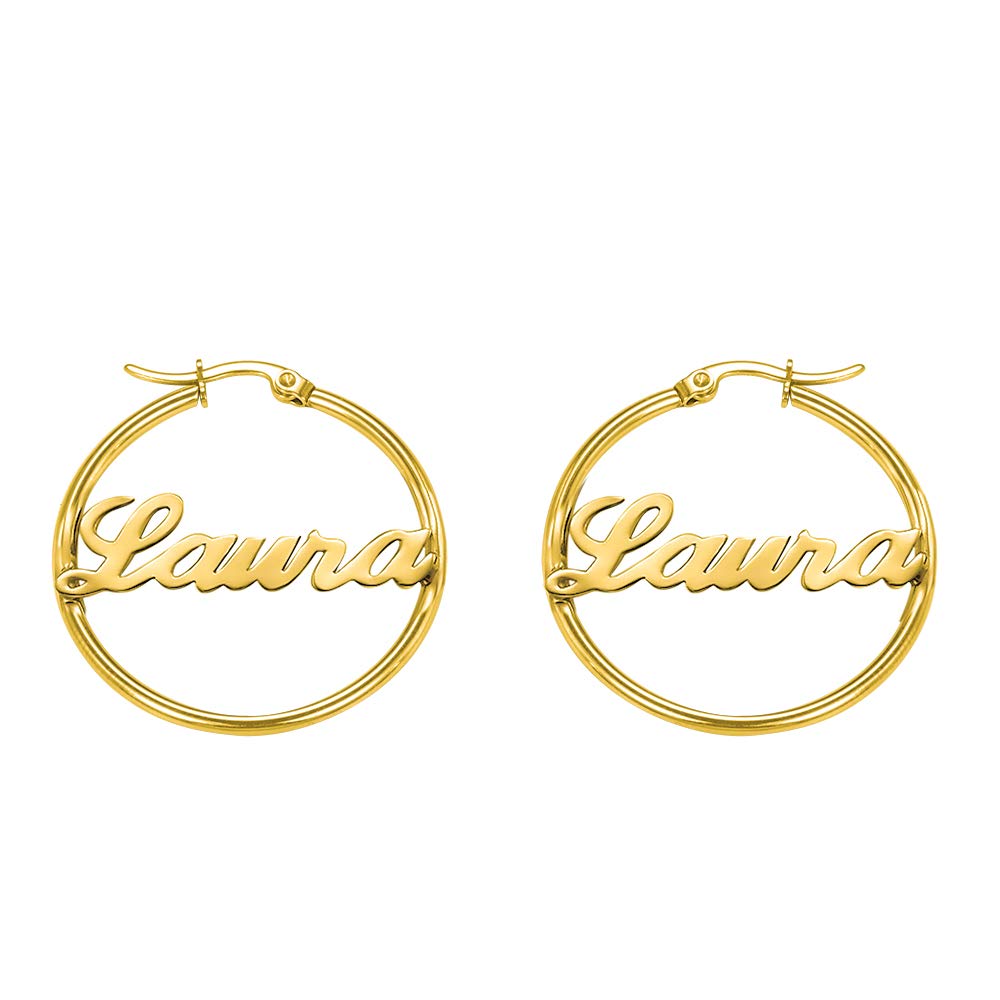 Custom Name Letter Earrings for Gifts and Personalization