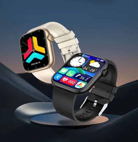 QX7 Smart Watch with Body Temperature Measurement, Bluetooth Calling & SOS, 1.85" Touchscreen - Multiple Colors