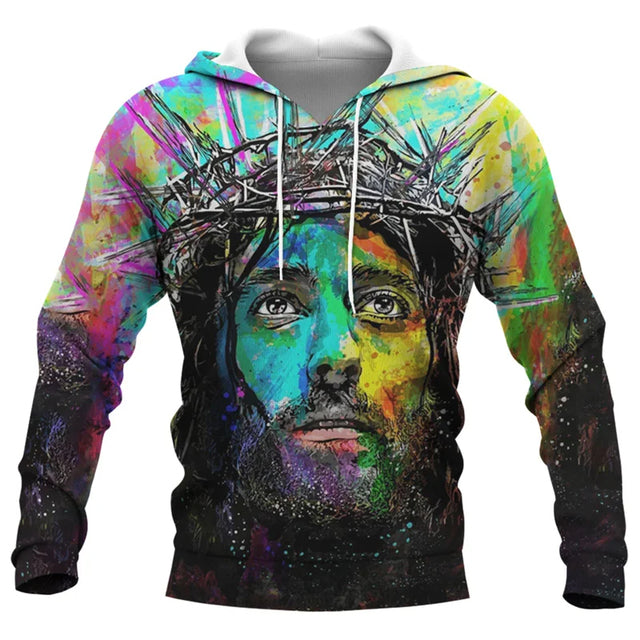Jesus Amen 3D Hoodie for Men and Women Harajuku Fashion