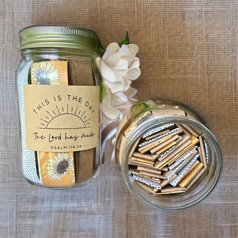 Handmade 67-Color Bible Verse Jar – Emotions & Feelings