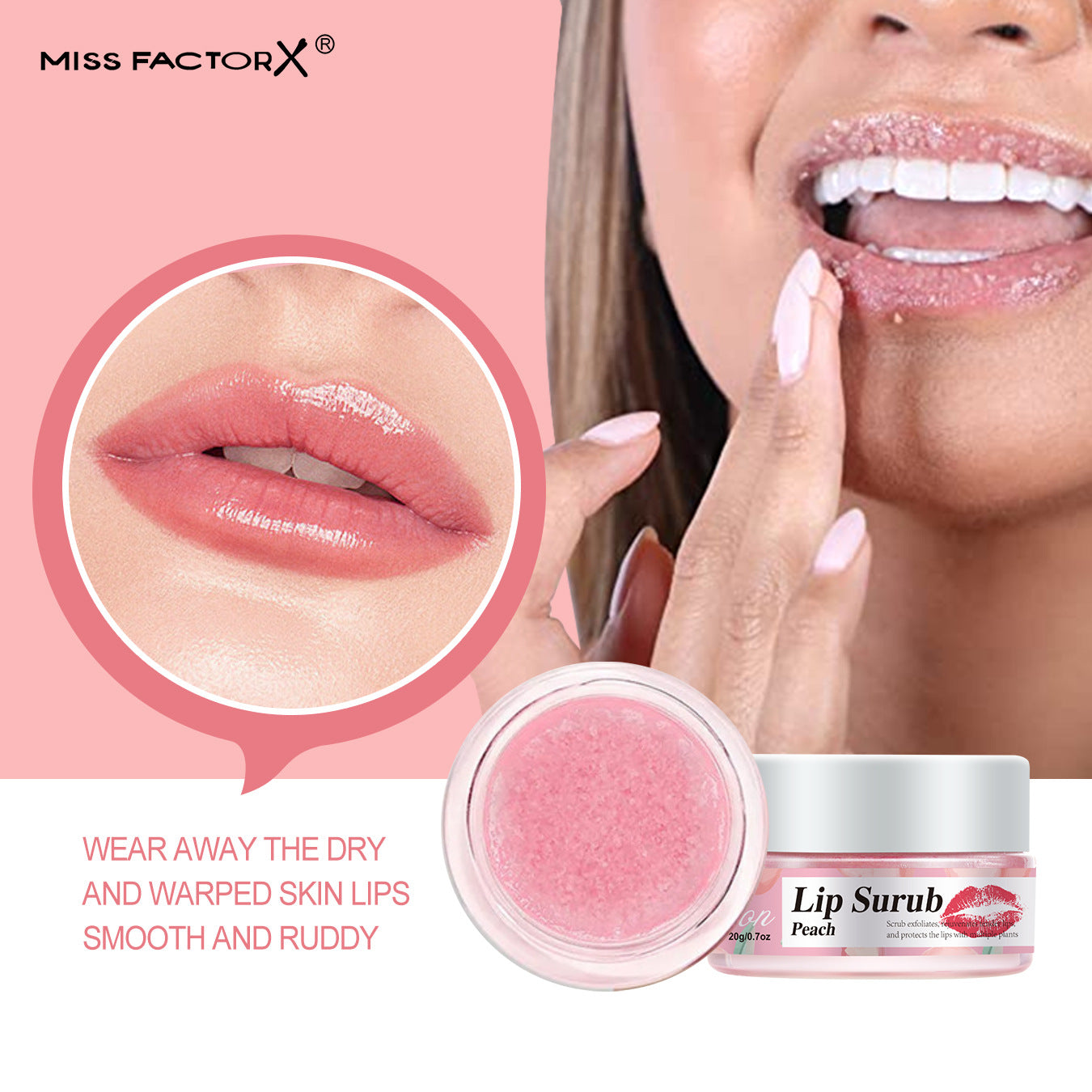 Gentle Lip Scrub for Nourishing and Smoothing Lips 20g