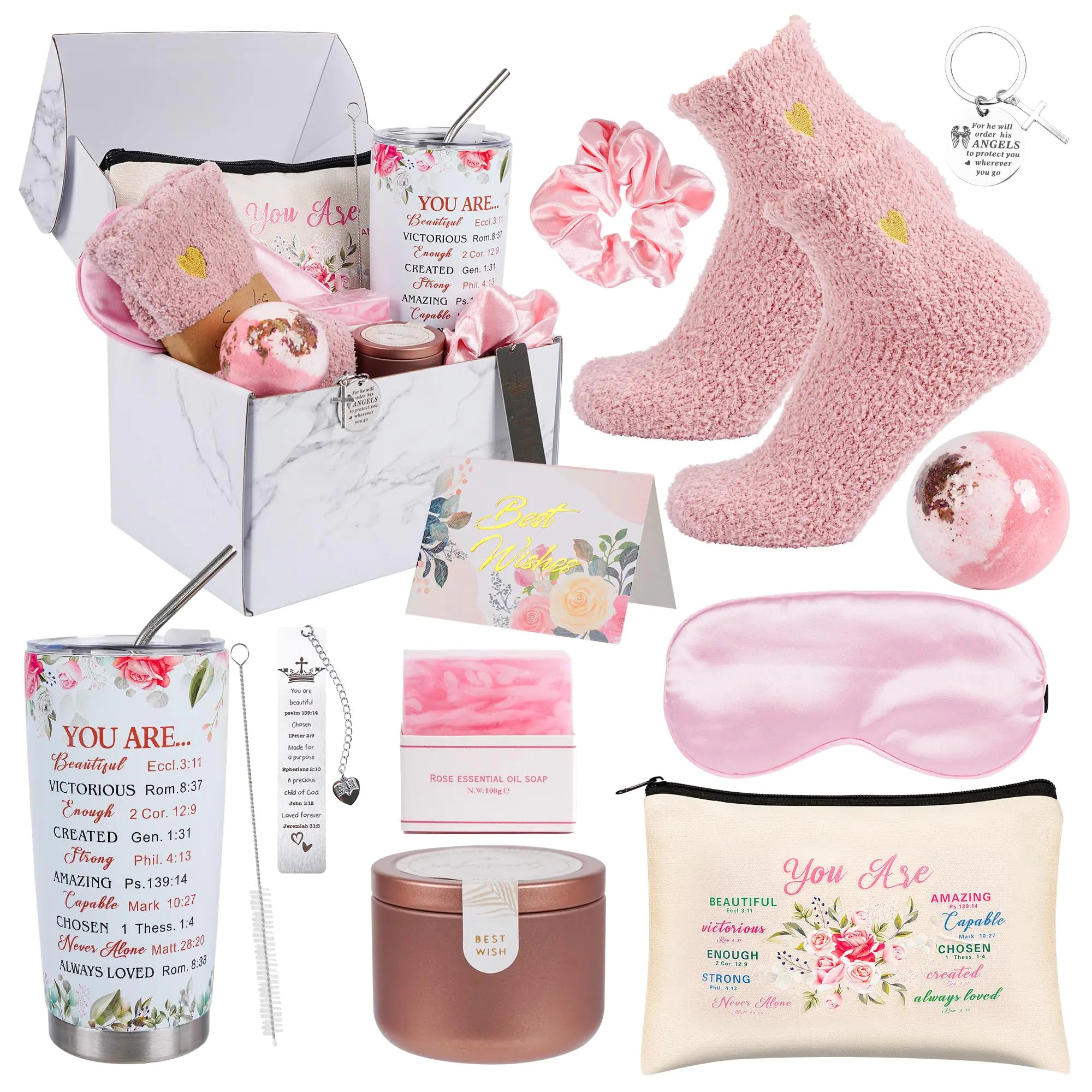 12 Pieces Christian  Christmas Gift set  for Women Inspirational Gift Set for Women