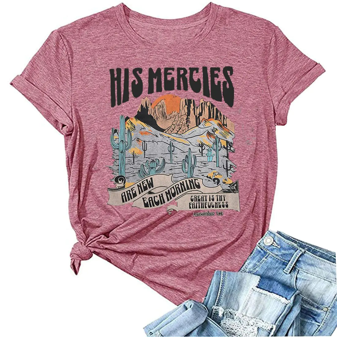 Christian T-Shirt Woman Jesus Faith Tshirts Bible Verse Shirts Casual Christians Inspirational Tee Tops(XLAs Show 1)