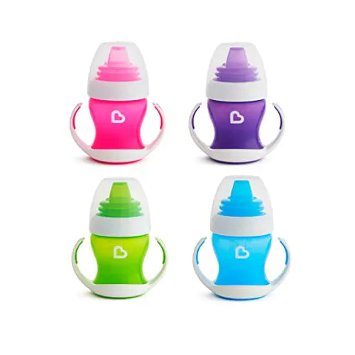 Munchkin Click Lock 7 Ounce Weighted Flexi-Straw Cup (2 Count Pink/pink)