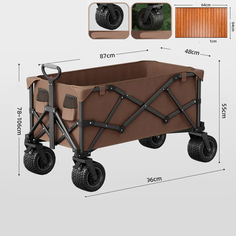 Foldable Camping Cart - Heavy Duty Outdoor Wagon