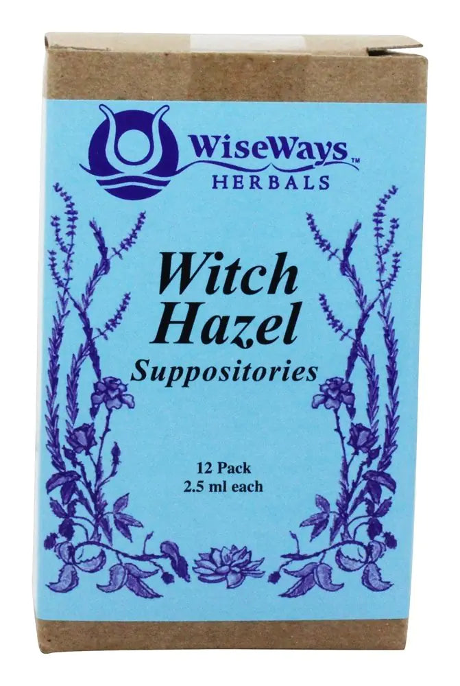 WiseWays Herbals Witch Hazel Suppositories 12 Count