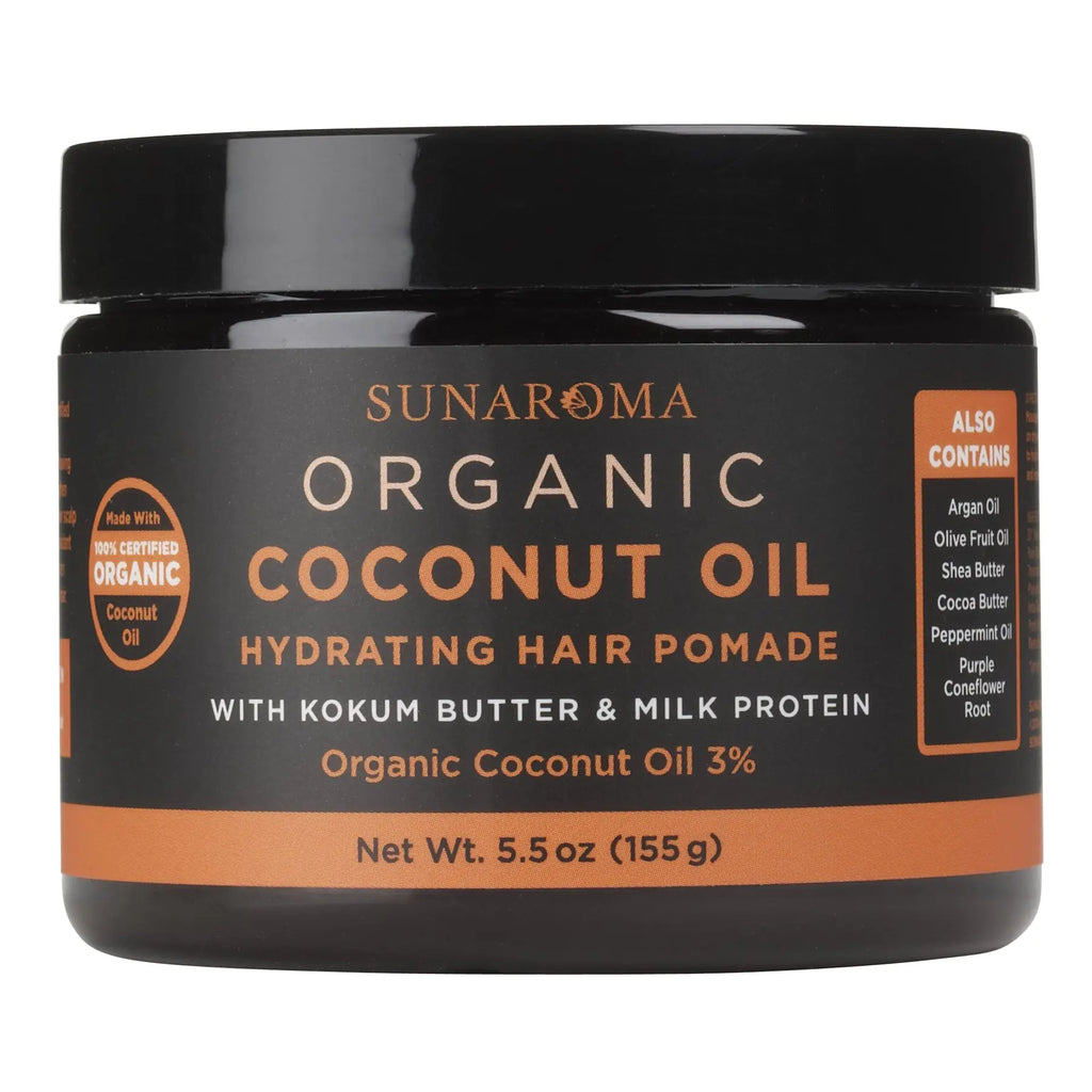 SUNAROMA Organic Coconut Oil Hair Pomade 5.5 oz.