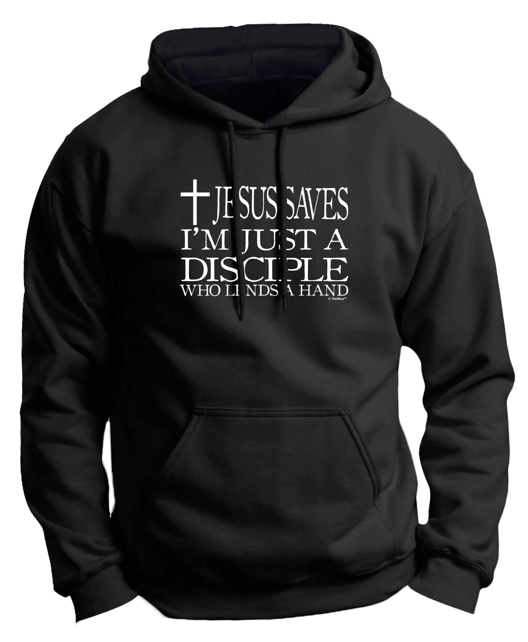 Religious Christian Premium Hoodie Sweatshirt (Small Black)