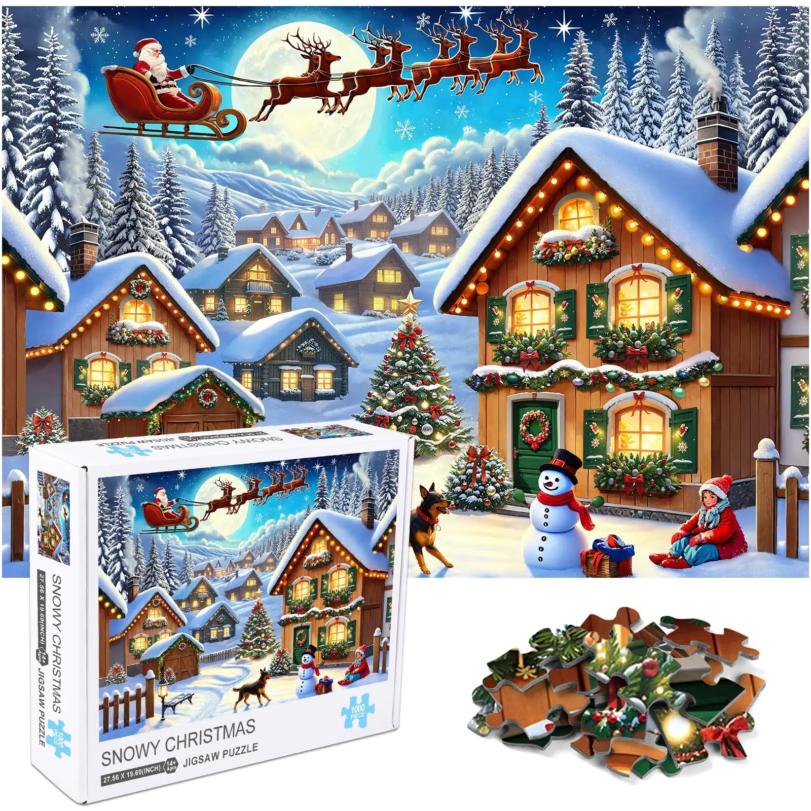1000 Pieces Winter Snow Landscape Puzzle