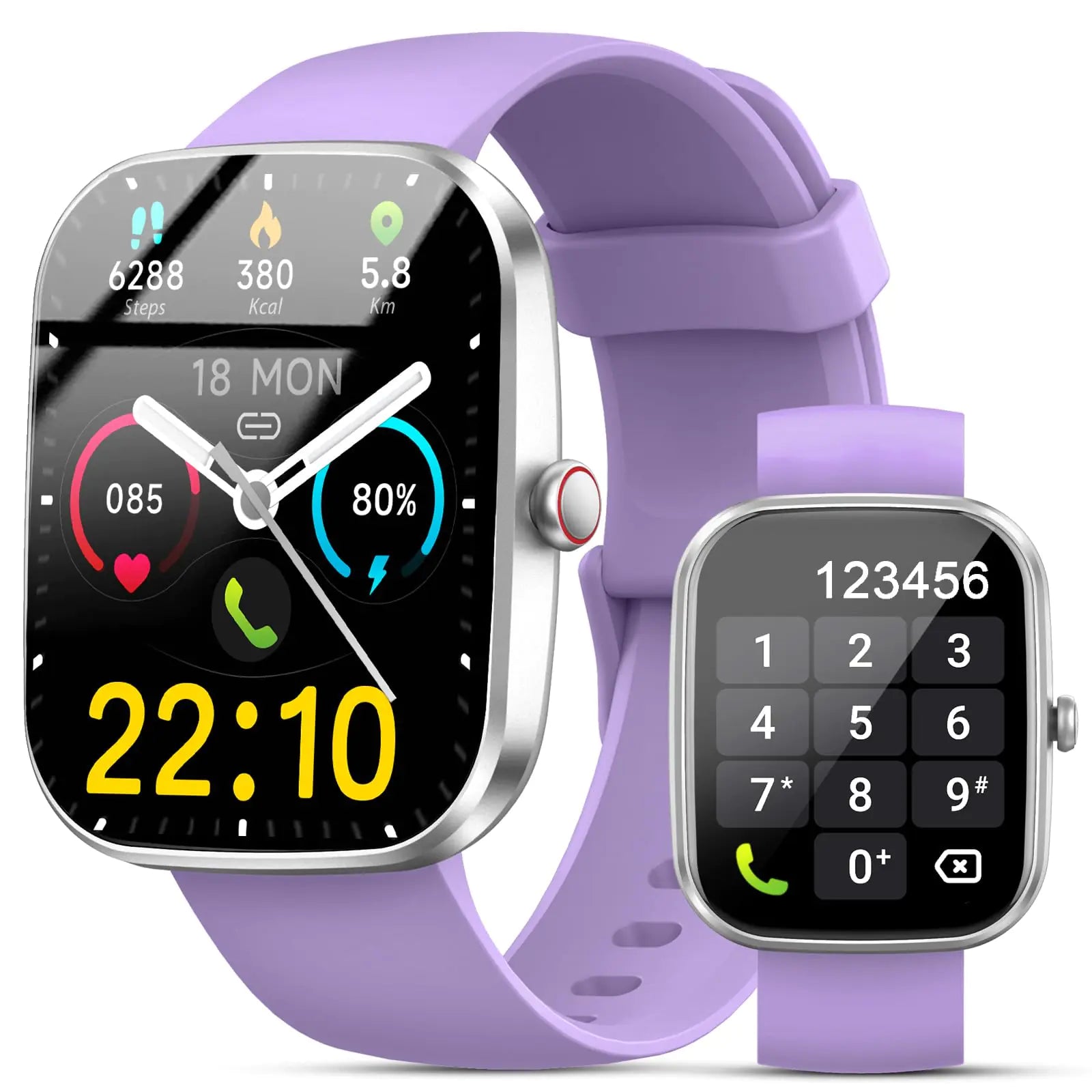 Smart Watch 1.91" Smartwatch for Women Men (Answer/Make Call) Fitness Tracker with 100+ Sport Modes IP68 Waterproof Sleep Monitor Heart Rate Spo2 Pedometer Activity Tracker for Android iOS