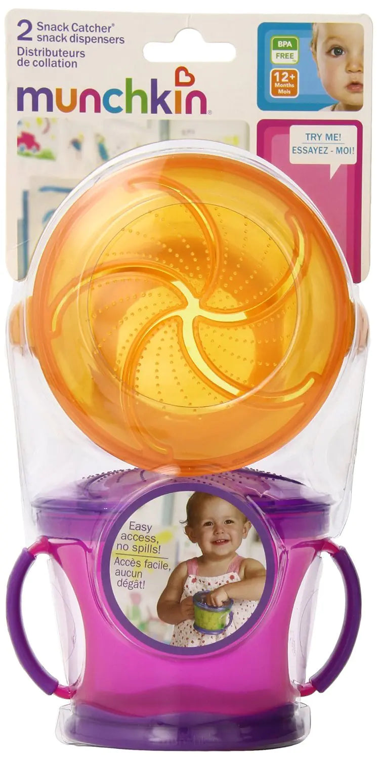 Munchkin Two Snack Catchers Colors May Vary
