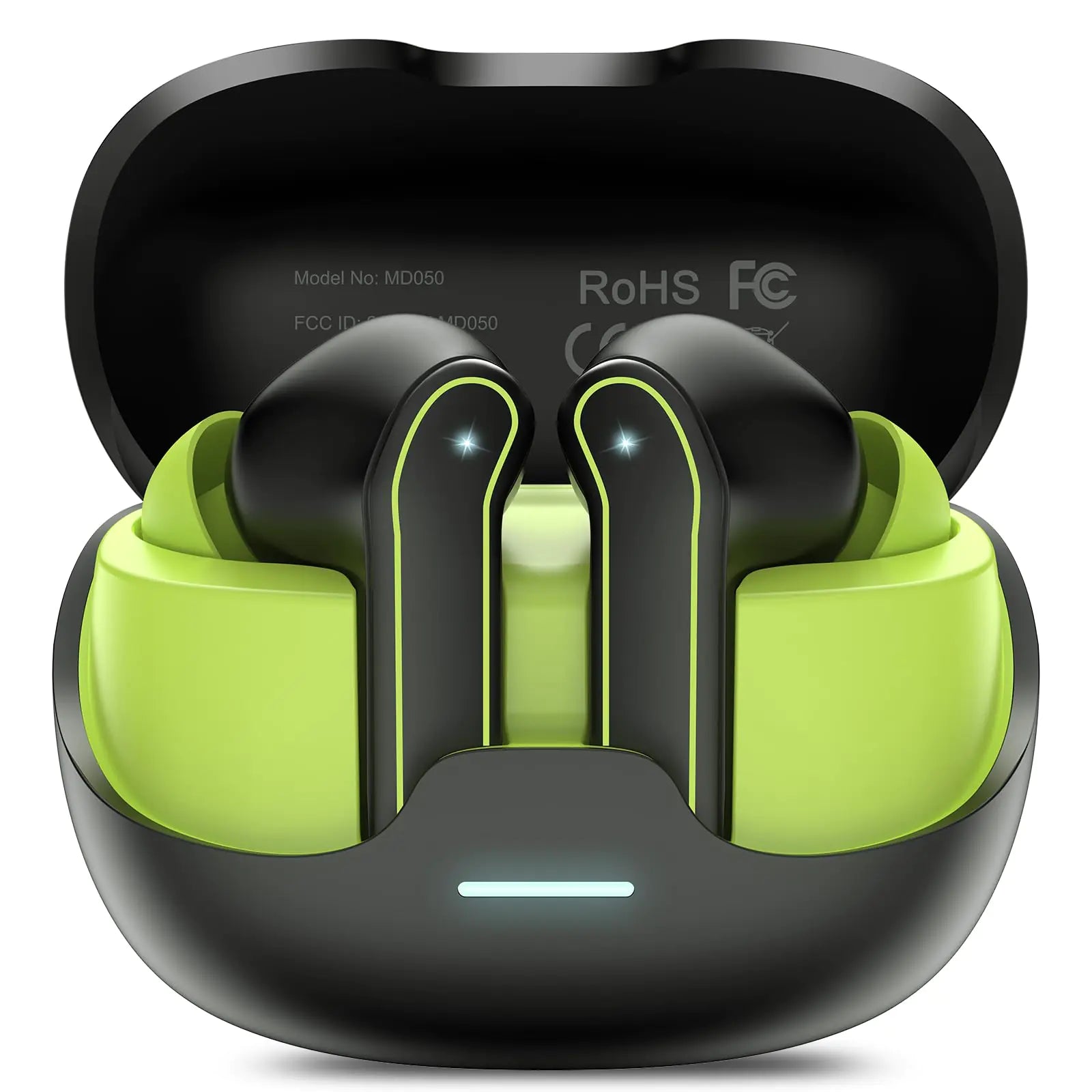 Wireless Earbuds Bluetooth 5.3 Headphones HiFi Stereo Wireless Earphones with ENC Noise Cancelling Mic IP7 Waterproof Mini Bluetooth Earbuds 48H Touch Control Ear buds for Android/iOS Black