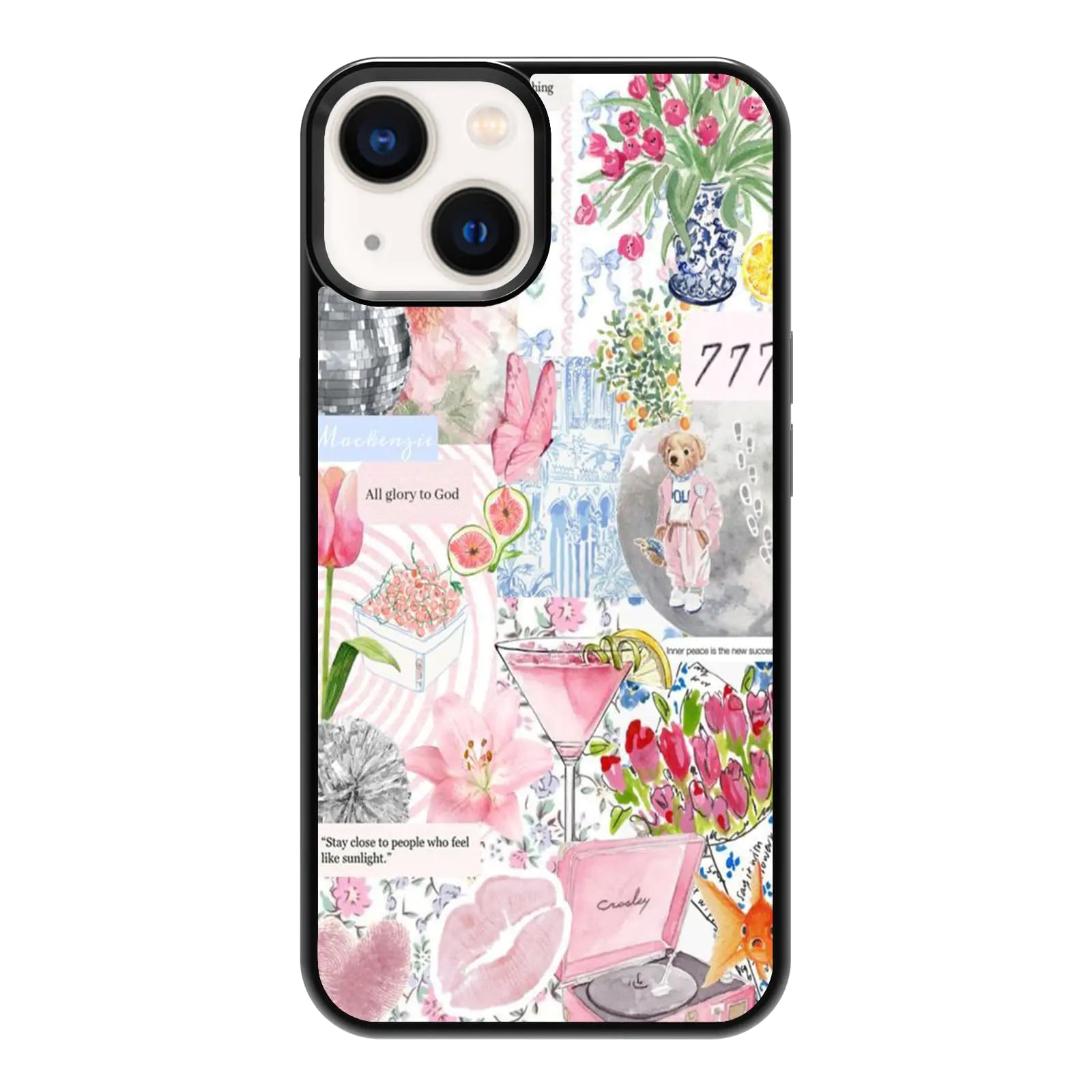 qizjio Coquette Collage Phone Case Shockproof Protective Cute Aesthetic Phone Case for iPhone 11 12 13 14 15 16 Pro Max Plus Mini X XSMAX XR 7 8 SE