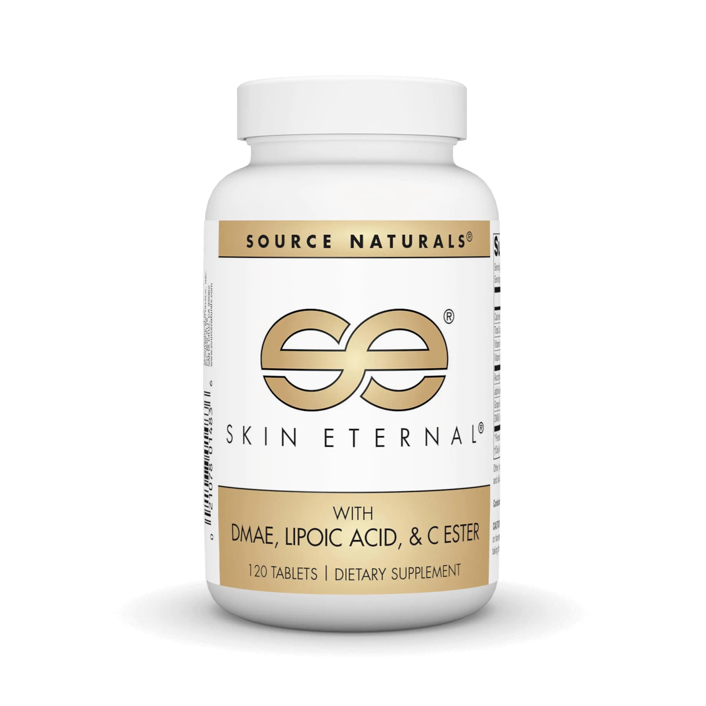 Source Naturals Skin Eternal with DMAE Lipoic Acid and C Ester for Healthy Skin Support - 120 Tablets