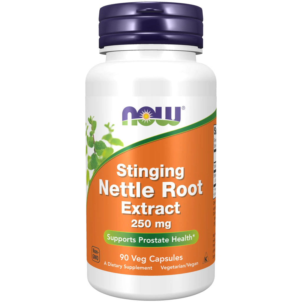 NOW Foods Supplements Stinging Nettle Root Extract (Urtica dioica) 250 mg Supports Prostate Health* 90 Veg Capsules