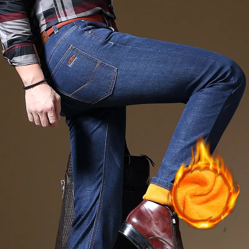 Men's Winter Velvet Jeans