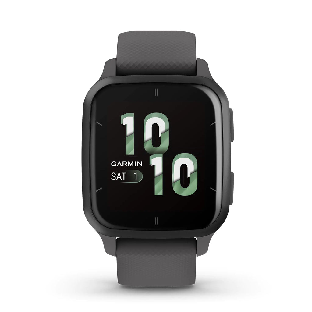 Garmin Venu® Sq 2 GPS Smartwatch All-Day Health Monitoring Long-Lasting Battery Life AMOLED Display Slate and Shadow Gray