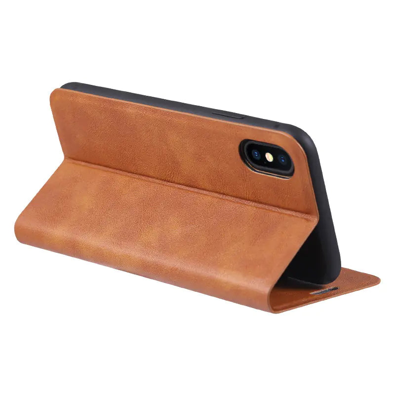 iPhone XS Flip Case - Luxury Protective Cover for iPhone
