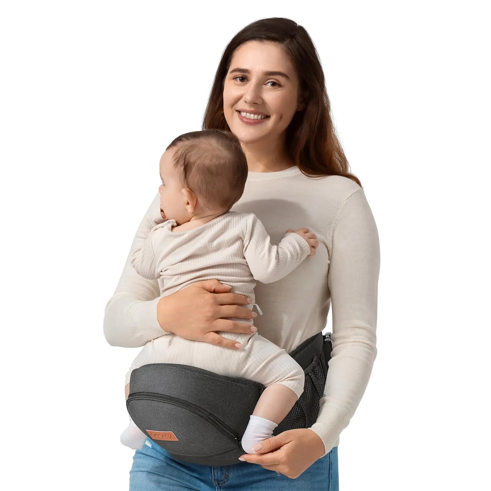 besrey Baby Hip Carrier Hip Baby CarrierToddler Hip Carrier Fanny Pack Baby Carrier Hip Seat Side Baby Carrier for Toddler Up to 44lb Baby Holder Carrier Dad Infant Carrier Hipseat Black