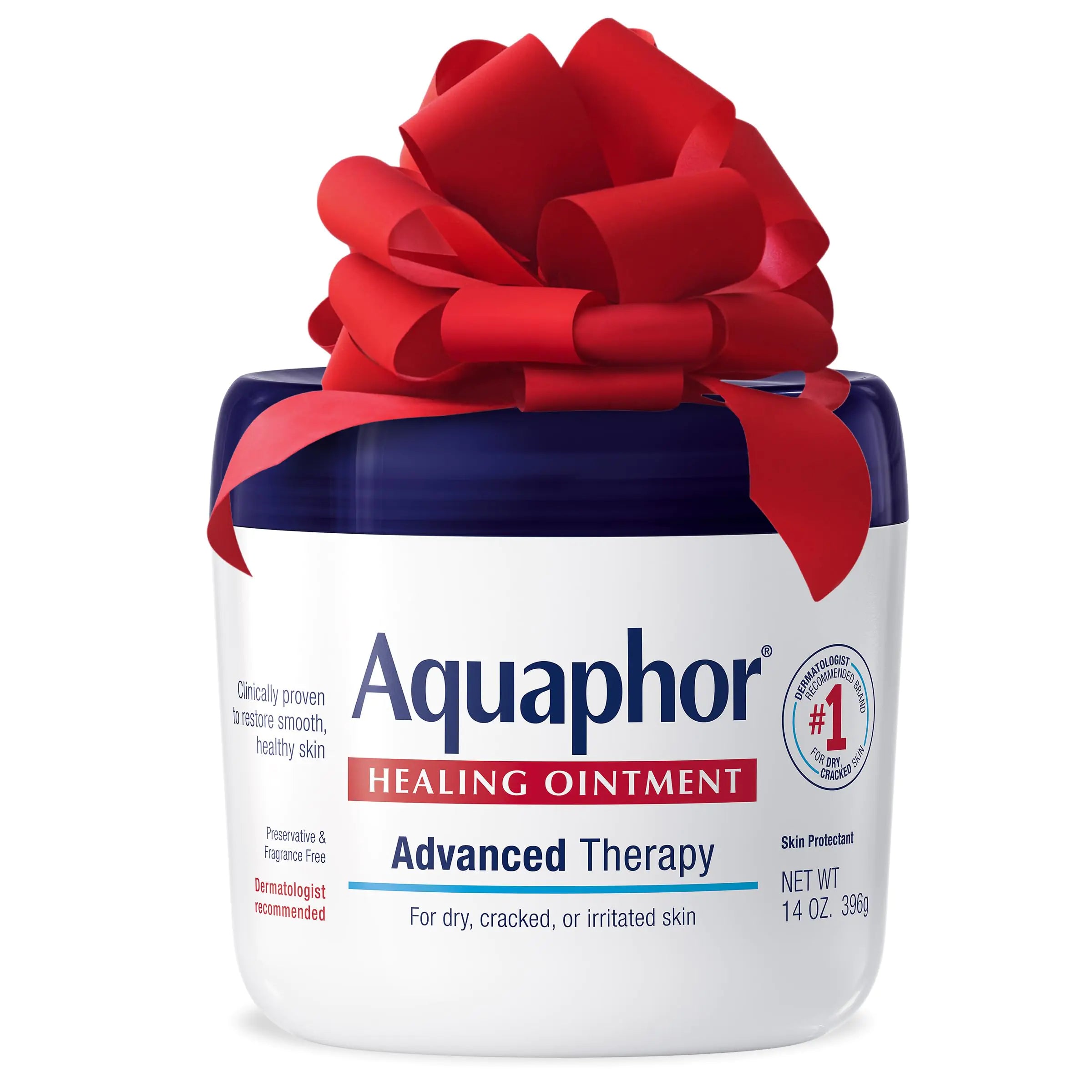 Aquaphor Healing Ointment Advanced Therapy Skin Protectant Dry Skin Body Moisturizer Multi-Purpose Healing Ointment For Dry Cracked Skin & Minor Cuts & Burns 14 Oz Jar