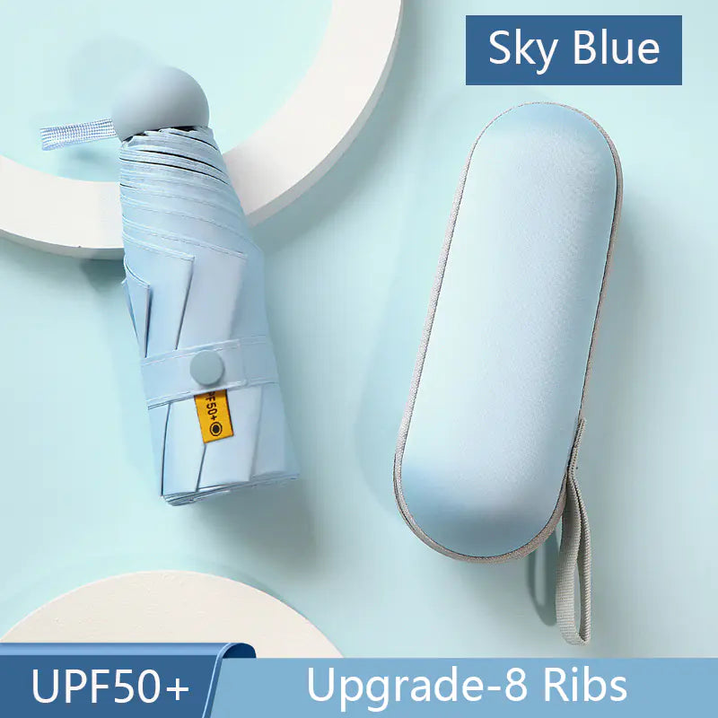 8-Ribs Mini Portable Sun Umbrella