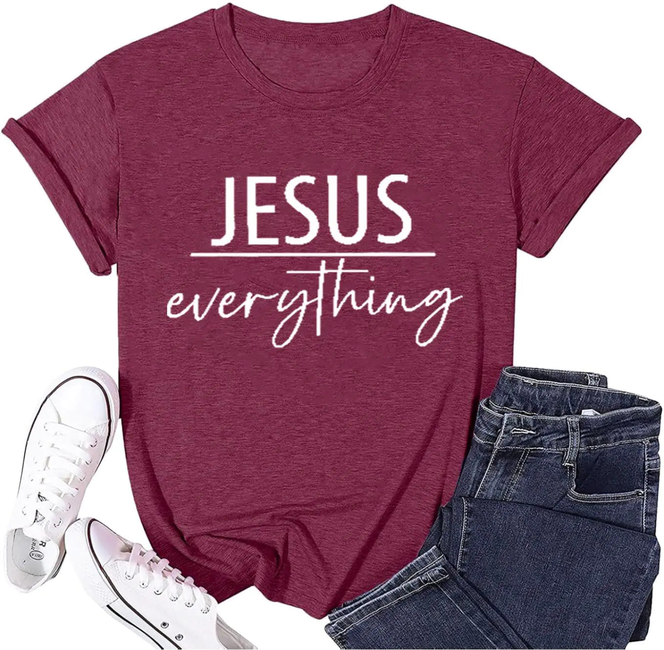 Christian T Shirts for Women Vintage Bible Verse Letter Print Religious T Shirts Jesus Cross Print Christian Faith Devotee Short Sleeve Church Gift Tops(Purple-M)
