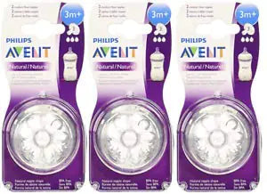 Philips Avent Natural Nipple Medium Flow - 6 Pack