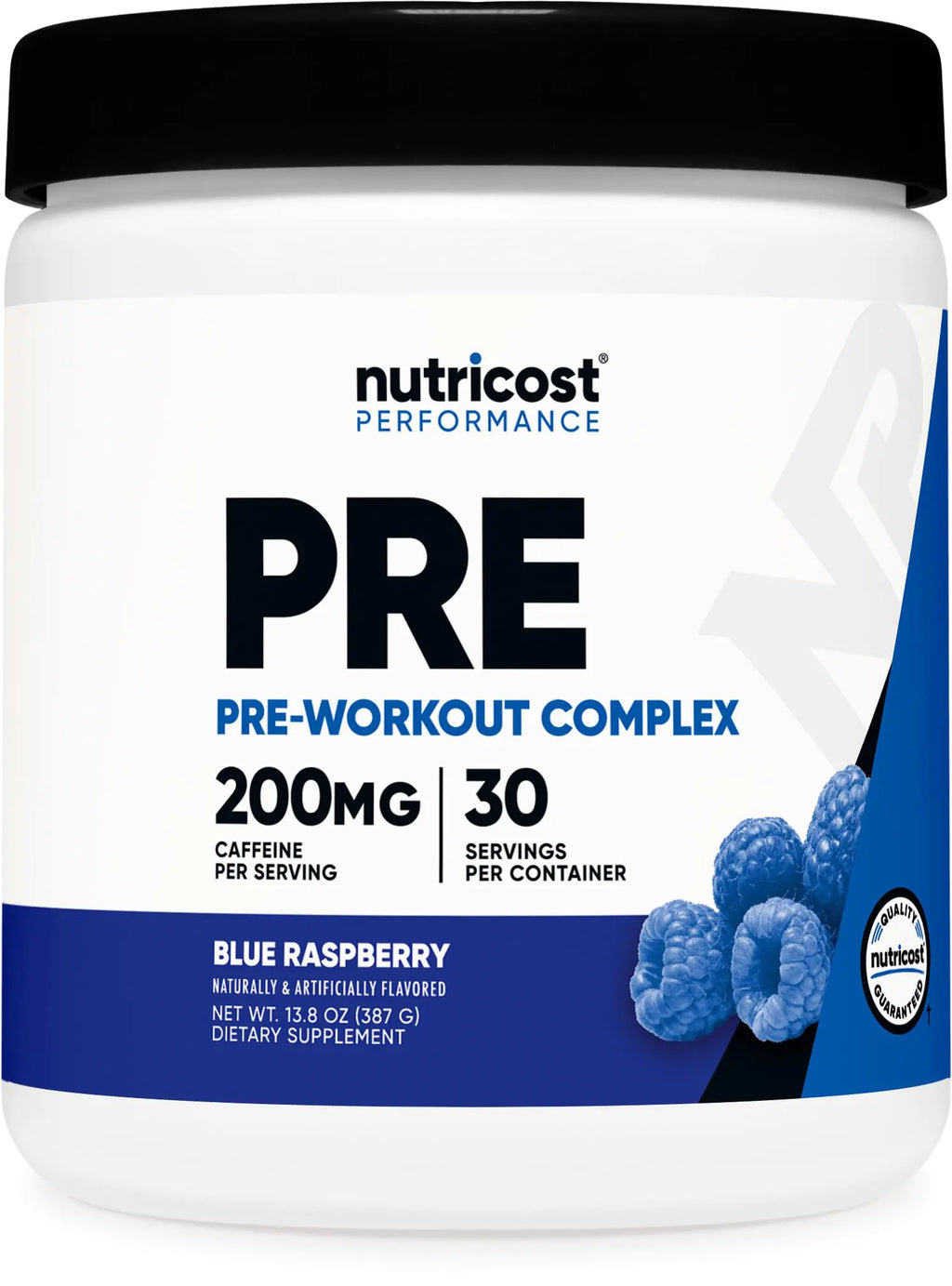 Nutricost Pre-Workout Complex Powder (30 Servings Blue Raspberry) - Pre-Workout Supplement with Beta-Alanine Taurine & Amino Acids