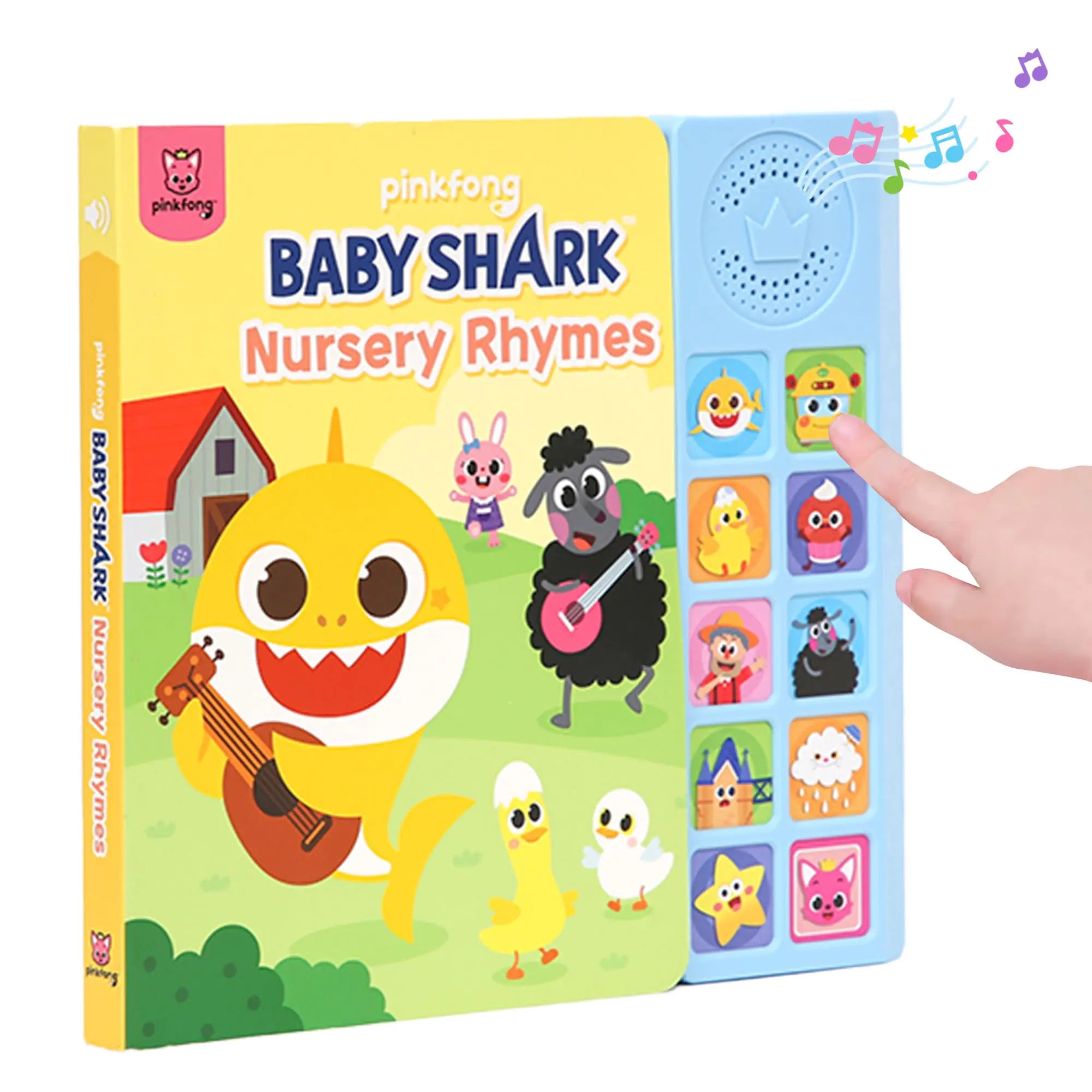 Baby Shark Nursery Rhymes 10 Button Sound Book| Learning & Education Toys | Interactive Baby Books for Toddlers 1-3 | Gifts for Boys & Girls