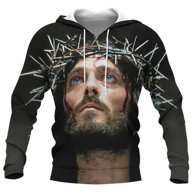 Jesus Amen 3D Hoodie for Men and Women Harajuku Fashion