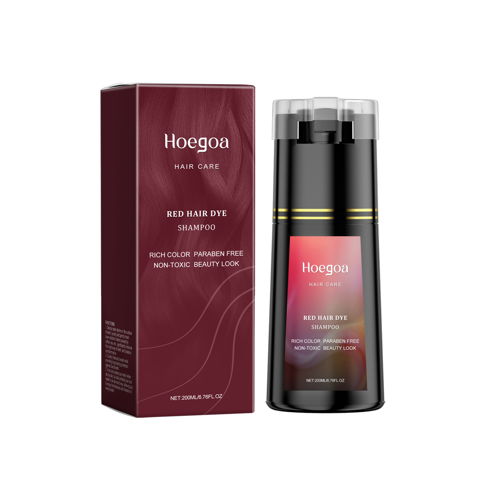 Hair Dye Shampoo with Plant Extracts – 200ml