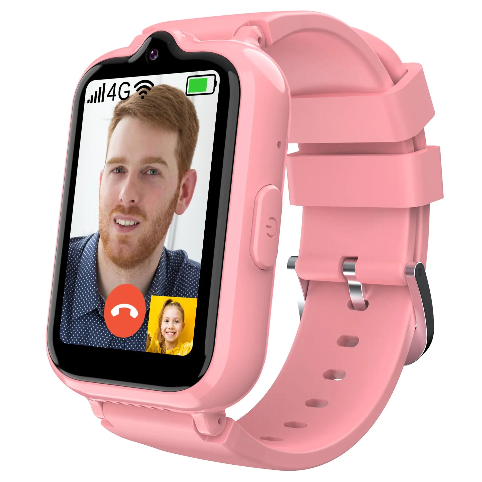 4G Kids Smart Watches Girls with GPS Tracker Phone Calling Video & Voice Chat WiFi Touch Screen Kids Watches for Girls Ages 5-12 SOS Call Camera Alarm Clock Pedometer Birthday Gifts for Kids